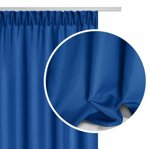 Zasłona gotowa 140x270 szafirowa na taśmie Viva Classic Blue do salonu Zasłona gotowa 140x270 szafirowa na taśmie Viva Classic Blue do salonu