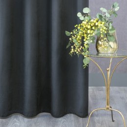 Zasłona gotowa na taśmie 140x270 Rosa czarna welurowa D91