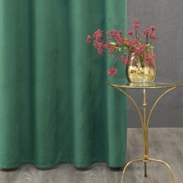 Zasłona gotowa na taśmie 140x270 Rosa zielona ciemna welurowa D91