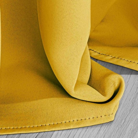 Zasłona zaciemniająca 140x250 musztardowa gotowa na przelotkach Hold Blackout Zasłona zaciemniająca 140x250 musztardowa gotowa na przelotkach Hold Blackout