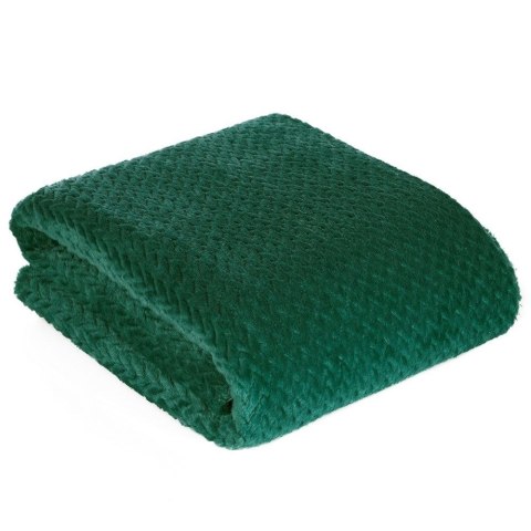 Koc narzuta z mikrofibry 200x220 Cindy 3 zielony ciemny Koc narzuta z mikrofibry 200x220 Cindy 3 zielony ciemny