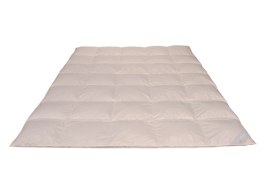 Kołdra z puchu 90% 200x220 Ekskluzywna 900g klimatyczna kremowa Piórex