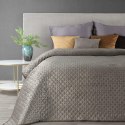Narzuta dekoracyjna 170x210 Dimon beżowa welurowa w geometryczny wzór Eurofirany Narzuta dekoracyjna 170x210 Dimon beżowa welurowa w geometryczny wzór Eurofirany
