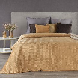 Narzuta dekoracyjna 170x210 Sofia miodowa welurowa Eurofirany