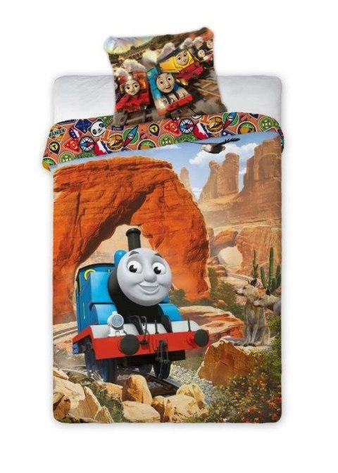 Pościel bawełniana 160x200 Tomek i przyjaciele lokomotywa Thomas and friends pociąg ciuchcia 6875 Pościel bawełniana 160x200 Tomek i przyjaciele lokomotywa Thomas and friends pociąg ciuchcia 6875