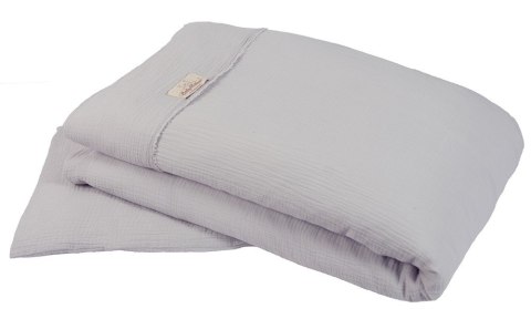 Pościel muślinowa 100x135 Muslin do łóżeczka szara 42 bawełniana dziecięca Pościel muślinowa 100x135 Muslin do łóżeczka szara 42 bawełniana dziecięca