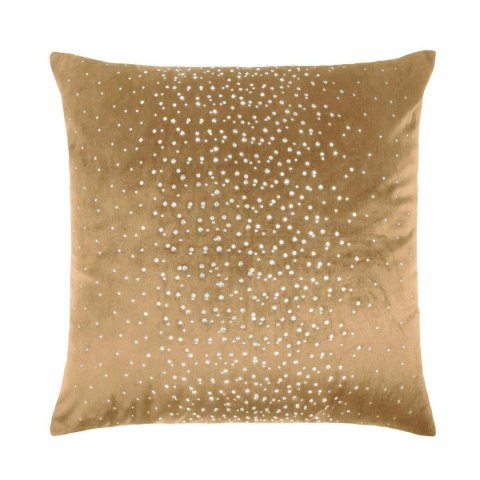 Poszewka dekoracyjna 45x45 musztardowa welurowa z kryształkami Shiny Poszewka dekoracyjna 45x45 musztardowa welurowa z kryształkami Shiny
