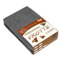 Prześcieradło frotte z gumką 220x240 antracytowe 072 grube 200g/m2 KARO Prześcieradło frotte z gumką 220x240 antracytowe 072 grube 200g/m2 KARO