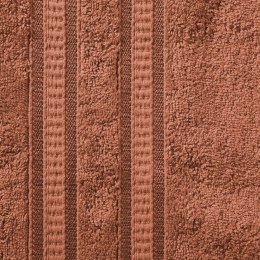Ręcznik Mila 70x140 ceglasty bambusowy frotta 500g/m2 Eurofirany