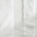 Ręcznik Milan 50x90 biały frotte 500g/m2 bawełniany z bordiurą przetykaną błyszczącą nicią Eurofirany Ręcznik Milan 50x90 biały frotte 500g/m2 bawełniany z bordiurą przetykaną błyszczącą nicią Eurofirany