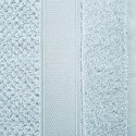 Ręcznik Milan 50x90 srebrny frotte 500g/m2 bawełniany z bordiurą przetykaną błyszczącą nicią Eurofirany