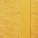 Ręcznik Milan 70x140 musztardowy frotte 500g/m2 bawełniany z bordiurą przetykaną błyszczącą nicią Eurofirany Ręcznik Milan 70x140 musztardowy frotte 500g/m2 bawełniany z bordiurą przetykaną błyszczącą nicią Eurofirany