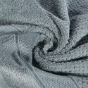 Ręcznik Milan 70x140 stalowy frotte 500g/m2 bawełniany z bordiurą przetykaną błyszczącą nicią Eurofirany Ręcznik Milan 70x140 stalowy frotte 500g/m2 bawełniany z bordiurą przetykaną błyszczącą nicią Eurofirany