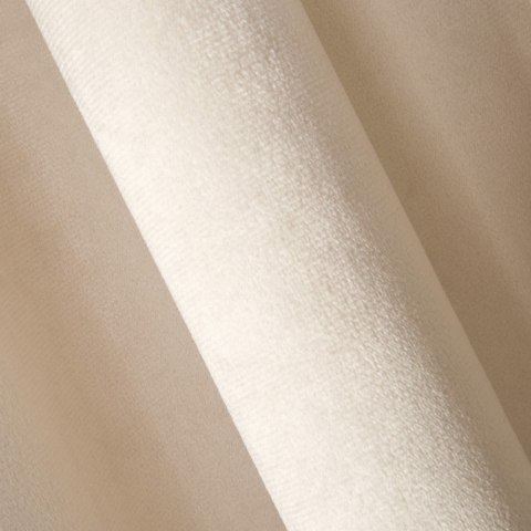 Zasłona gotowa na przelotkach 140x250 beżowa welurowa Rosa Zasłona gotowa na przelotkach 140x250 beżowa welurowa Rosa