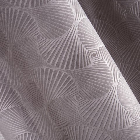Zasłona gotowa na przelotkach 140x250 geometryczny wzór pudrowa różowa welurowa Ellen Zasłona gotowa na przelotkach 140x250 geometryczny wzór pudrowa różowa welurowa Ellen