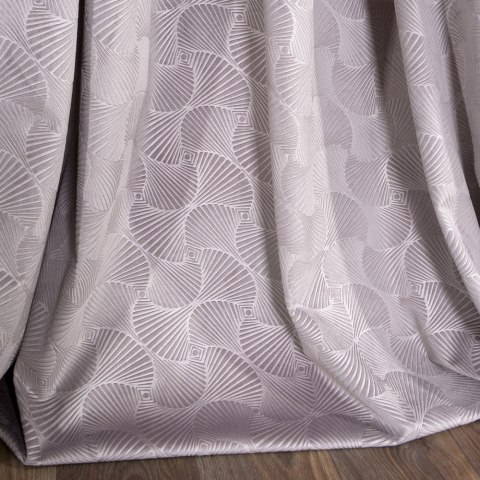 Zasłona gotowa na przelotkach 140x250 geometryczny wzór pudrowa różowa welurowa Ellen Zasłona gotowa na przelotkach 140x250 geometryczny wzór pudrowa różowa welurowa Ellen