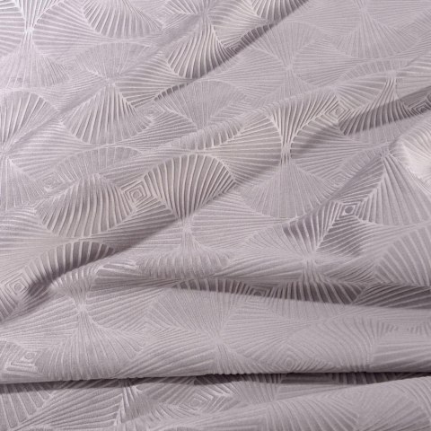 Zasłona gotowa na przelotkach 140x250 geometryczny wzór pudrowa różowa welurowa Ellen Zasłona gotowa na przelotkach 140x250 geometryczny wzór pudrowa różowa welurowa Ellen