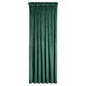 Zasłona gotowa na taśmie 135x300 zielona ciemna welurowa Rosa Zasłona gotowa na taśmie 135x300 zielona ciemna welurowa Rosa