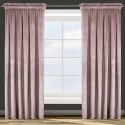 Zasłona gotowa na taśmie 140x270 Rosa pudrowa welurowa D91 Zasłona gotowa na taśmie 140x270 Rosa pudrowa welurowa D91
