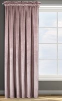 Zasłona gotowa na taśmie 140x270 Rosa pudrowa welurowa D91 Zasłona gotowa na taśmie 140x270 Rosa pudrowa welurowa D91