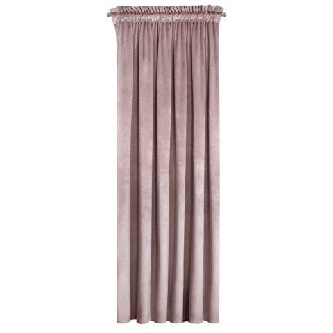 Zasłona gotowa na taśmie 140x270 Rosa pudrowa welurowa D91 Zasłona gotowa na taśmie 140x270 Rosa pudrowa welurowa D91