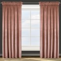 Zasłona gotowa na taśmie 140x270 Rosa różowa ciemna welurowa D91 Zasłona gotowa na taśmie 140x270 Rosa różowa ciemna welurowa D91