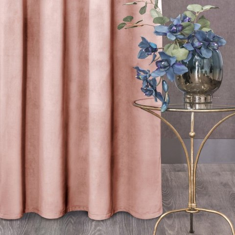 Zasłona gotowa na taśmie 140x270 Rosa różowa ciemna welurowa D91 Zasłona gotowa na taśmie 140x270 Rosa różowa ciemna welurowa D91