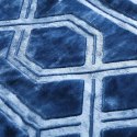 Koc akrylowy 160x200 Vito granatowy tłoczony geometryczny narzuta dekoracyjna Koc akrylowy 160x200 Vito granatowy tłoczony geometryczny narzuta dekoracyjna