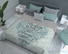 Narzuta dekoracyjna 170x210 Holland K14 serce glamour orientalna szara biała miętowa Zakochałem się wiele razy ale zawsze w Tobi