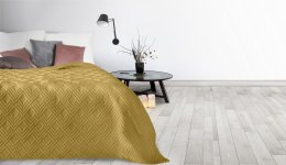 Narzuta dekoracyjna 220x240 Alara 1 musztardowa wzór geometryczny