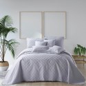 Narzuta z pomponami 160x220 szara Pompoo pompony romby glamour dekoracyjna Narzuta z pomponami 160x220 szara Pompoo pompony romby glamour dekoracyjna