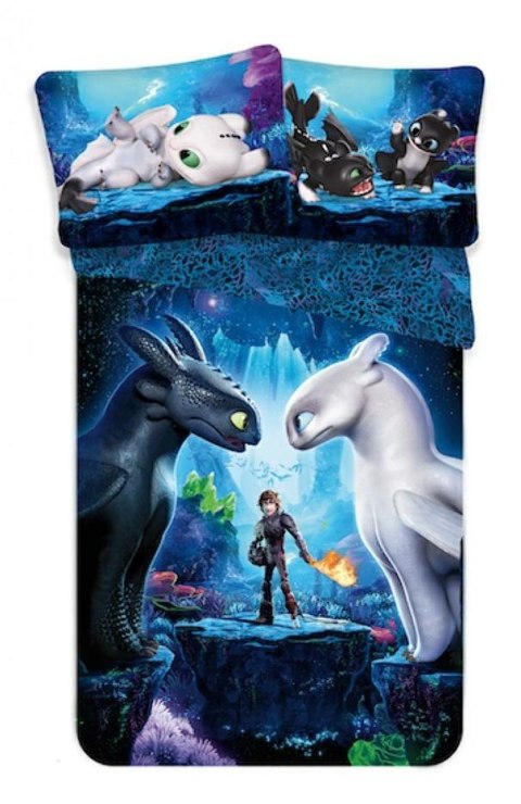 Pościel bawełniana 140x200 Smok Jak uwolnić Smoka Dragons 6007 Pościel bawełniana 140x200 Smok Jak uwolnić Smoka Dragons 6007