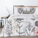 Pościel bawełniana 160x200 Amel kwiatki tulipany biała czarna hiszpańska dwustronna Eurofirany Pościel bawełniana 160x200 Amel kwiatki tulipany biała czarna hiszpańska dwustronna Eurofirany