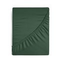 Prześcieradło satynowe z gumką 160x200 Nova zielone ciemne na wysoki materac 30 cm Eurofirany Prześcieradło satynowe z gumką 160x200 Nova zielone ciemne na wysoki materac 30 cm Eurofirany