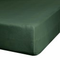 Prześcieradło satynowe z gumką 180x200 Nova zielone ciemne na wysoki materac 30 cm Eurofirany Prześcieradło satynowe z gumką 180x200 Nova zielone ciemne na wysoki materac 30 cm Eurofirany