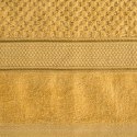 Ręcznik Jessi 50x90 musztardowy frotte 500g/m2 z fakturą wytłaczanej krateczki i welurową bordiurą Eurofirany Ręcznik Jessi 50x90 musztardowy frotte 500g/m2 z fakturą wytłaczanej krateczki i welurową bordiurą Eurofirany