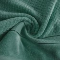 Ręcznik Jessi 50x90 zielony ciemny frotte 500g/m2 z fakturą wytłaczanej krateczki i welurową bordiurą Eurofirany Ręcznik Jessi 50x90 zielony ciemny frotte 500g/m2 z fakturą wytłaczanej krateczki i welurową bordiurą Eurofirany