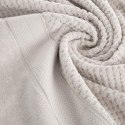 Ręcznik Jessi 70x140 beżowy frotte 500g/m2 z fakturą wytłaczanej krateczki i welurową bordiurą Eurofirany Ręcznik Jessi 70x140 beżowy frotte 500g/m2 z fakturą wytłaczanej krateczki i welurową bordiurą Eurofirany