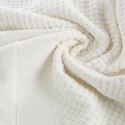 Ręcznik Jessi 70x140 kremowy frotte 500g/m2 z fakturą wytłaczanej krateczki i welurową bordiurą Eurofirany Ręcznik Jessi 70x140 kremowy frotte 500g/m2 z fakturą wytłaczanej krateczki i welurową bordiurą Eurofirany