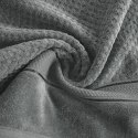 Ręcznik Jessi 70x140 stalowy frotte 500g/m2 z fakturą wytłaczanej krateczki i welurową bordiurą Eurofirany Ręcznik Jessi 70x140 stalowy frotte 500g/m2 z fakturą wytłaczanej krateczki i welurową bordiurą Eurofirany