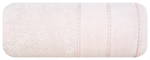 Ręcznik Mari 50x90 różowy jasny z welurową bordiurą 500g/m2 Eurofirany Ręcznik Mari 50x90 różowy jasny z welurową bordiurą 500g/m2 Eurofirany