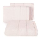 Ręcznik Mari 50x90 różowy jasny z welurową bordiurą 500g/m2 Eurofirany Ręcznik Mari 50x90 różowy jasny z welurową bordiurą 500g/m2 Eurofirany