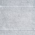 Ręcznik Mari 50x90 srebrny z welurową bordiurą 500g/m2 Eurofirany