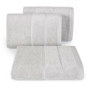 Ręcznik Mari 50x90 stalowy z welurową bordiurą 500g/m2 Eurofirany Ręcznik Mari 50x90 stalowy z welurową bordiurą 500g/m2 Eurofirany
