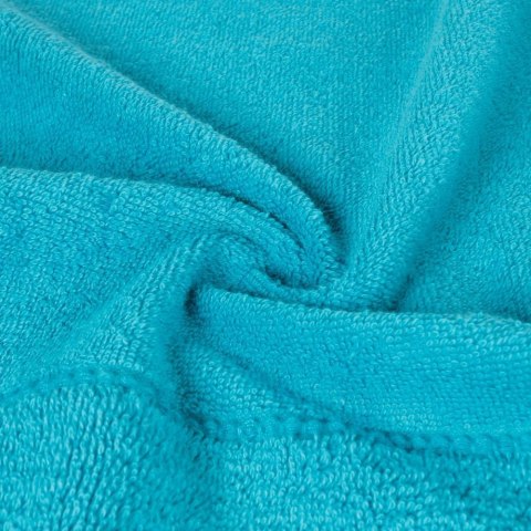 Ręcznik Mari 50x90 turkusowy jasny z welurową bordiurą 500g/m2 Eurofirany Ręcznik Mari 50x90 turkusowy jasny z welurową bordiurą 500g/m2 Eurofirany