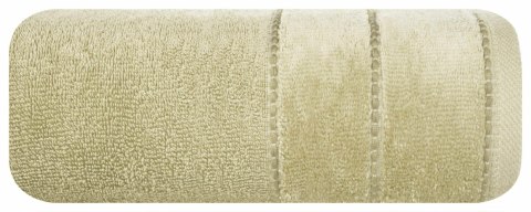 Ręcznik Mari 70x140 beżowy z welurową bordiurą 500g/m2 Eurofirany Ręcznik Mari 70x140 beżowy z welurową bordiurą 500g/m2 Eurofirany