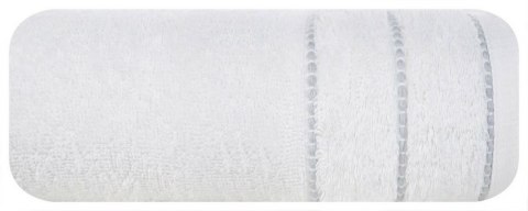 Ręcznik Mari 70x140 biały z welurową bordiurą 500g/m2 Eurofirany Ręcznik Mari 70x140 biały z welurową bordiurą 500g/m2 Eurofirany
