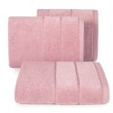 Ręcznik Mari 70x140 liliowy ciemny z welurową bordiurą 500g/m2 Eurofirany Ręcznik Mari 70x140 liliowy ciemny z welurową bordiurą 500g/m2 Eurofirany