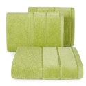 Ręcznik Mari 70x140 oliwkowy z welurową bordiurą 500g/m2 Eurofirany Ręcznik Mari 70x140 oliwkowy z welurową bordiurą 500g/m2 Eurofirany