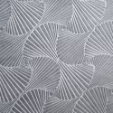 Zasłona 140x250 Ellen stalowa welurowa gotowa na przelotkach wzór geometryczny Zasłona 140x250 Ellen stalowa welurowa gotowa na przelotkach wzór geometryczny